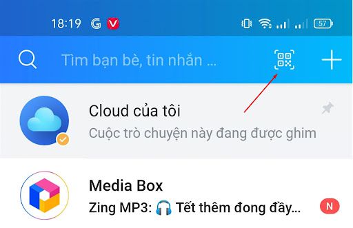 Quét mã QR trên ứng dụng Zalo của điện thoại bạn muốn đăng nhập.